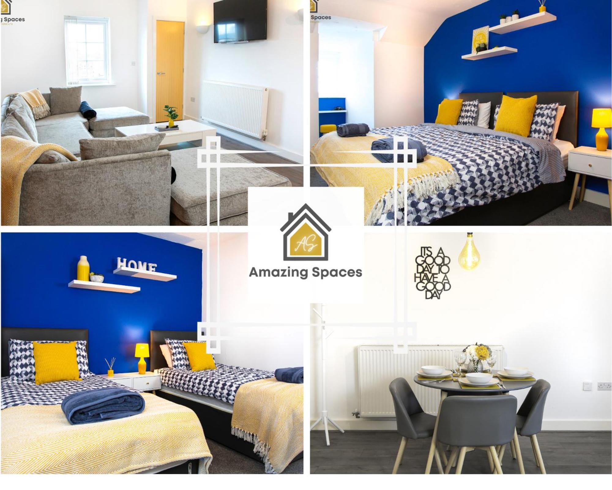 Large Unique 2 Bedroom Duplex Apartment With Private Parking & Free Wifi - Vat Qualifying By Amazing Spaces Relocations Ltd Уорингтън Екстериор снимка